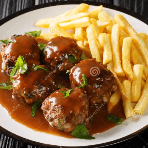 Menu boulette sauce lapin