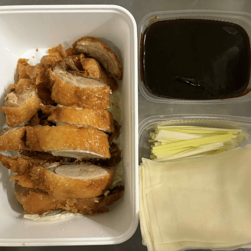 58. Eend met pannenkoeken