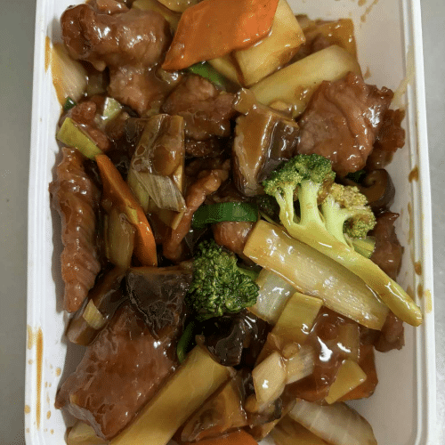 71. Rundsvlees met Chinese paddenstoelen