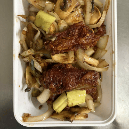 79. Spareribs met look en boter