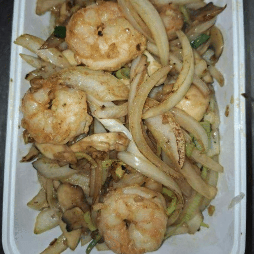 87. Scampi's met look en boter