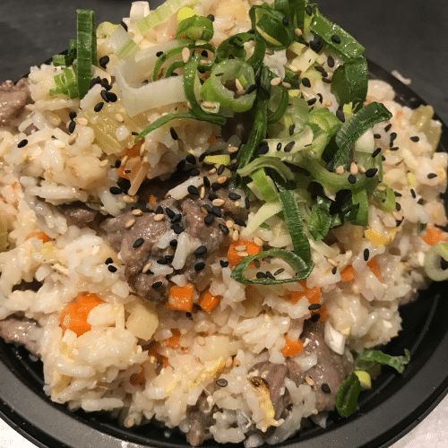 Gebakken rijst ossenhaas