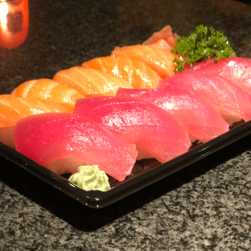Nigiri zalm en tonijn