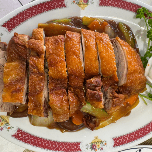 Canard aux champignons chinois