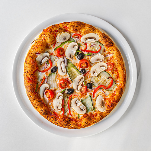 Pizza courgettes