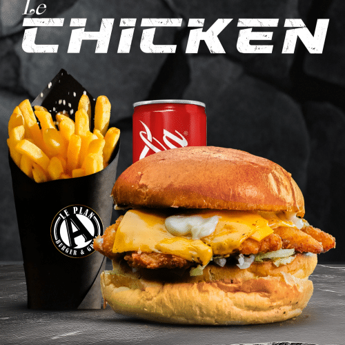 Menu burger chicken
