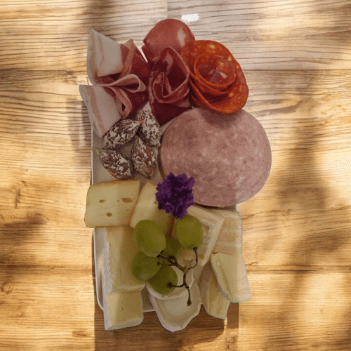 Assiette mix fromages-charcuteries