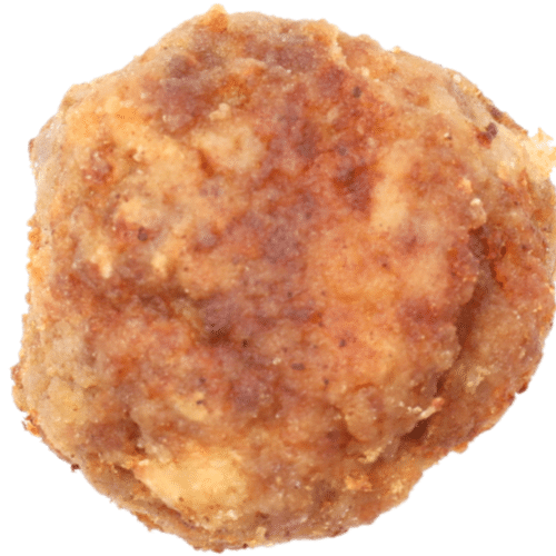 Boulette rotie chaude