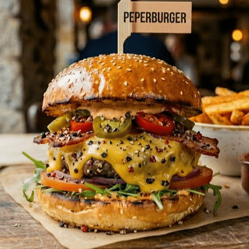 Pepper burger