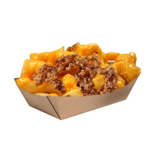 Barquette de frites cheddar fondu et oignons Frits (large)