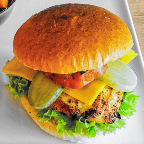 The satay chicken