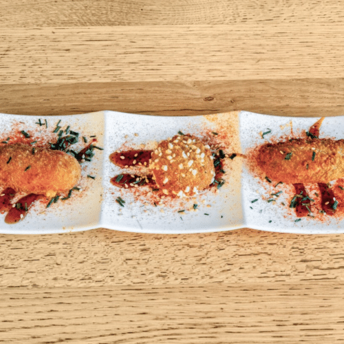 Trios de croquettes de fromage