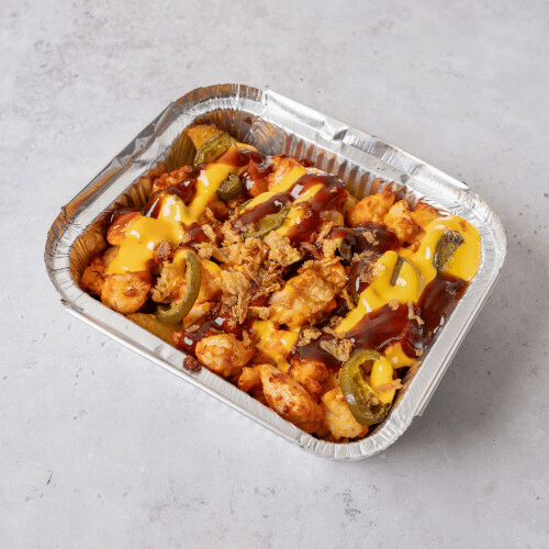 Loaded fries chicken
