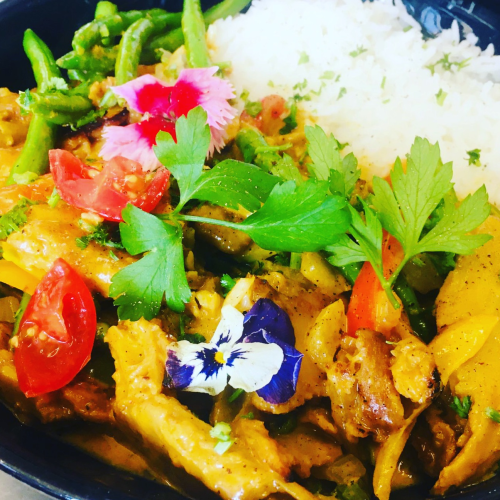 Vegan Rijst Kip Curry