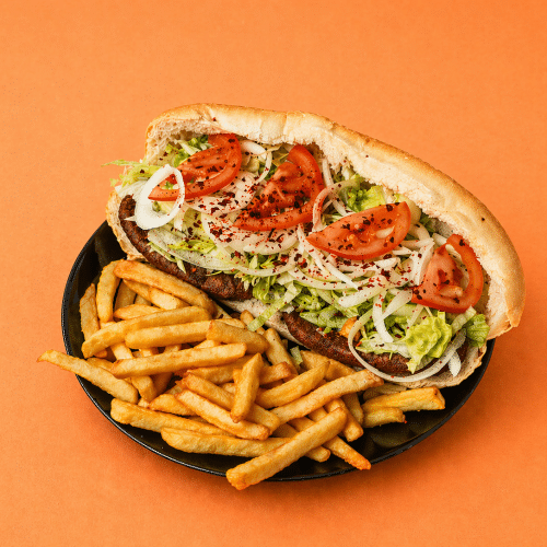 Franse hamburger dubbel