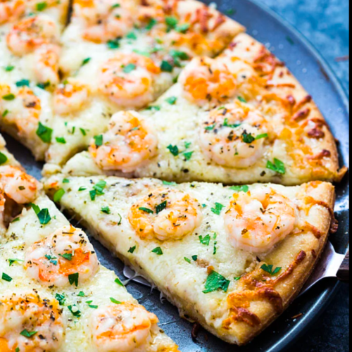 Pizza scampi