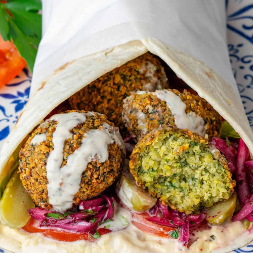 Menu falafel