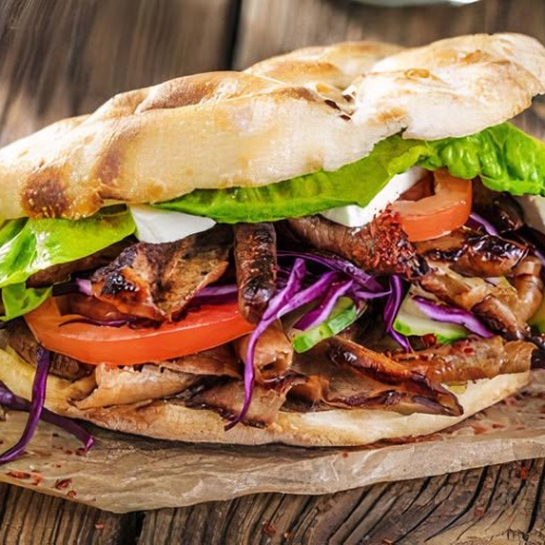 Broodje döner kebab kaas groot