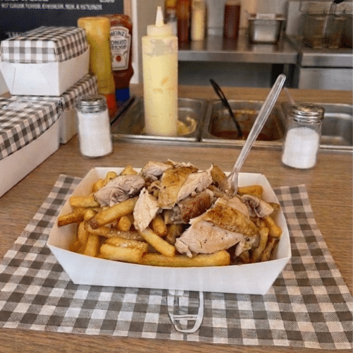 Bakje friet kip kebab