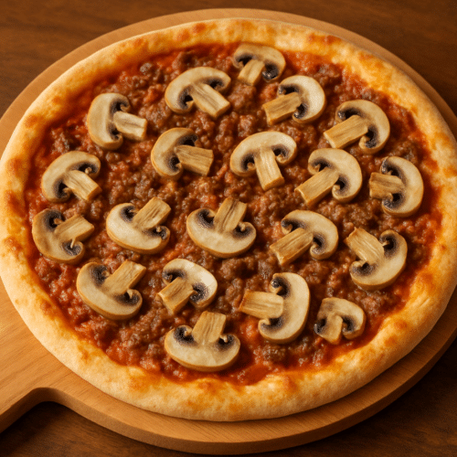 Pizza bolognese funghi