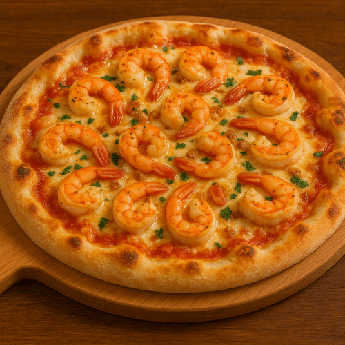 Pizza scampi