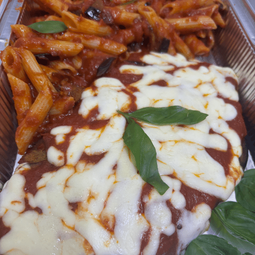 Escalope avec pâtes