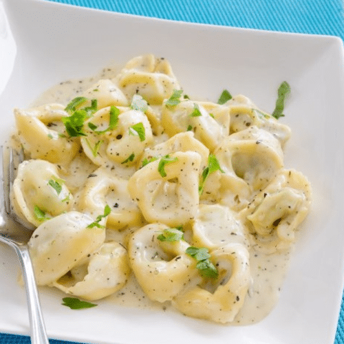 Nm.253 gefühlte Tortellini mit Spinat ricotta, und 4 Käse,