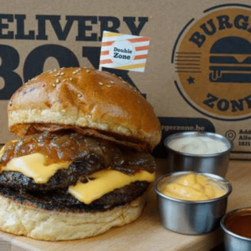 Double zone burger menu