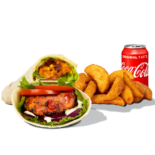 Wrap cajun veggie menu