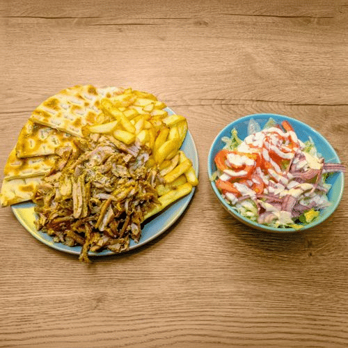 Assiette pita geante chez Luigi