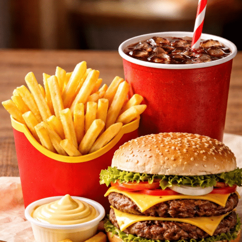 Menu bicky hamburger double