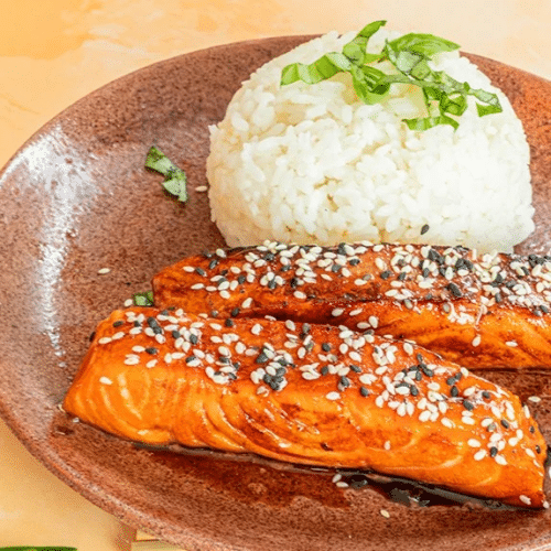 Filet de saumon teriyaki