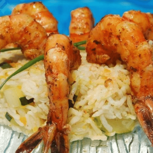 Gambas sauce teppanyaki