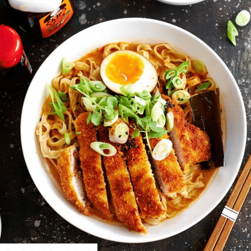 Ramen tempura scampis