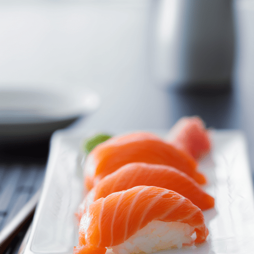 Nigiri zalm (4 stuks)