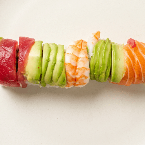 Rainbow roll (8 stuks)