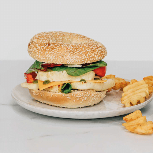 Jacky Sertaki bagel burger