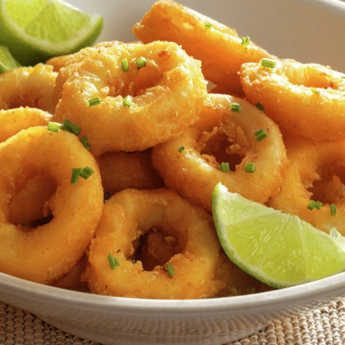 Gemengde salade met calamares