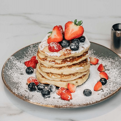 Pancakes aardbei & bosbessen