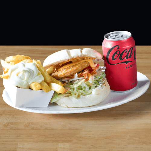 Chicken burger menu