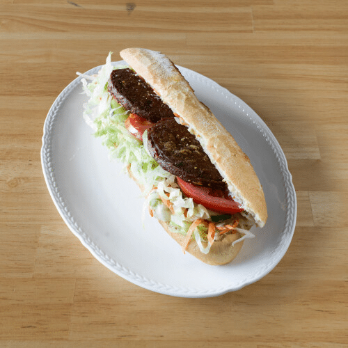 Stokbrood veggie burger