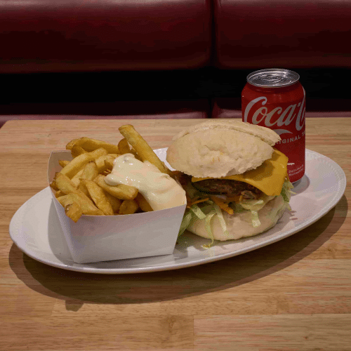 Cheese burger menu