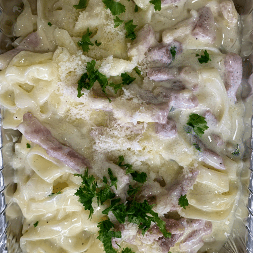 Linguini alla carbonara