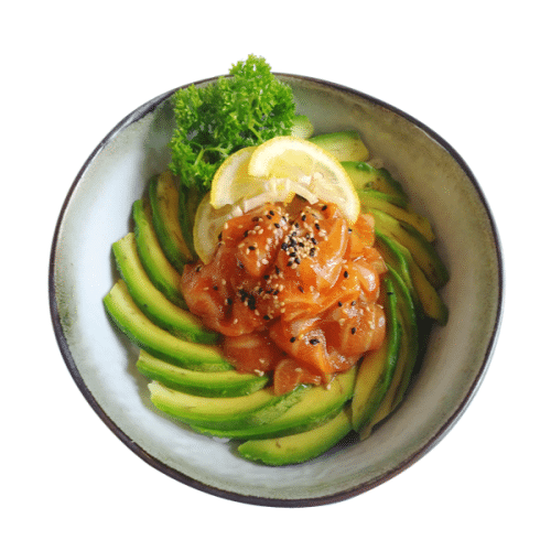 Chirashi au tartare de saumon mariné