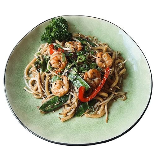 Yaki udon aux scampis