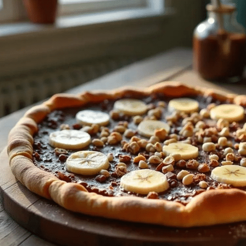 Pizza Nutella banane