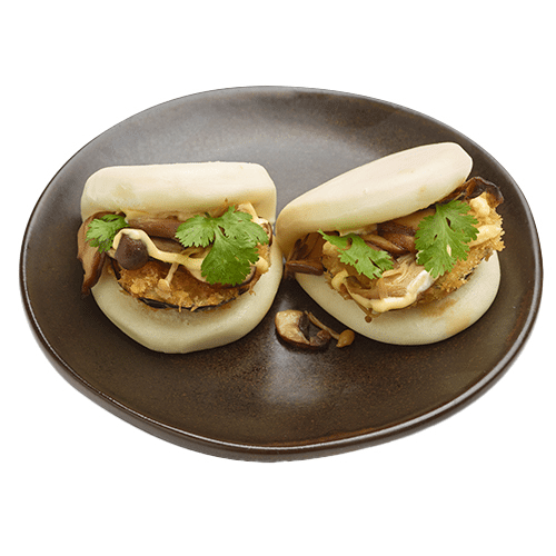 Mixed mushrooms bao bun