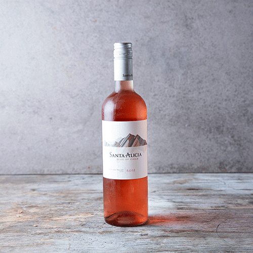 Bottle of rosé wine