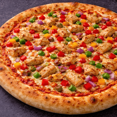 Pizza barbecue chicken