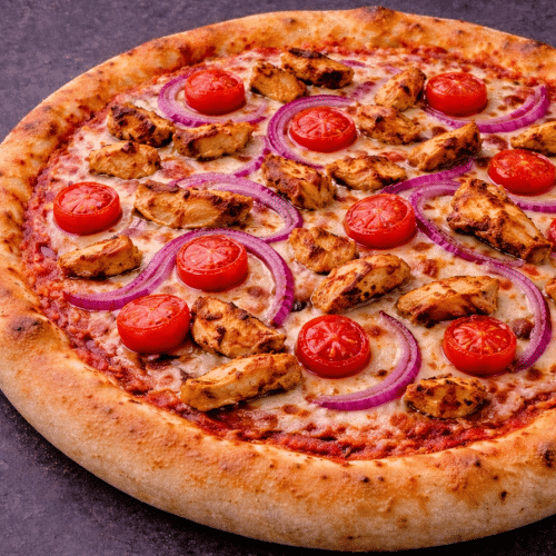 Pizza barbecue mixed